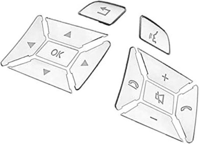 DEMULAX Button Sticker for Mercedes Steering Wheel - Image 1