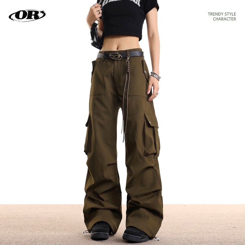 Oreeta Loose Straight Cotton Overalls – Vintage Hip-Hop Style for Men - Image 2