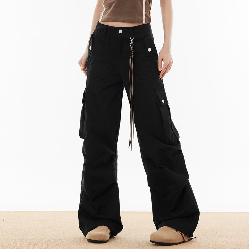 Oreeta Loose Straight Cotton Overalls – Vintage Hip-Hop Style for Men - Image 4