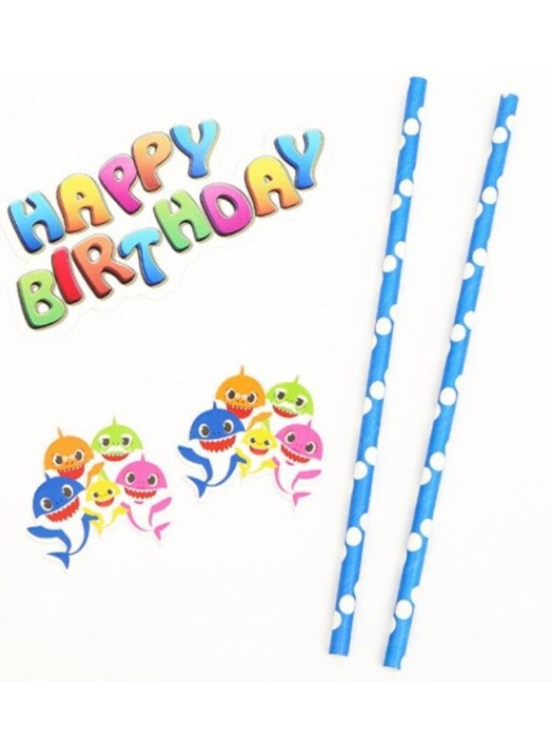 Tamona 1-Piece Baby Shark Birthday Cake Topper - Image 1