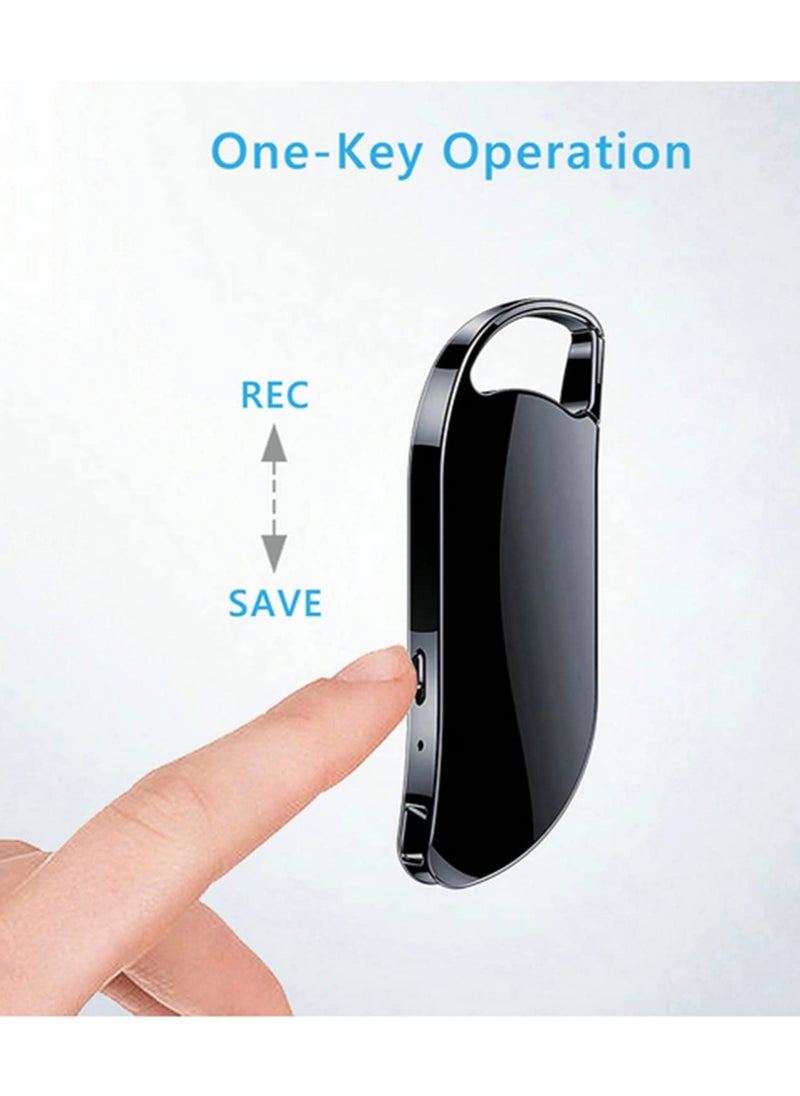 Generic V11 Key Chain Digital Voice Recorder 32GB Voice Activated Recording USB Flash Drive Audio Sound Dictaphone MP3 Player with Portable Design for Lectures Meetings Interviews  - Image 3