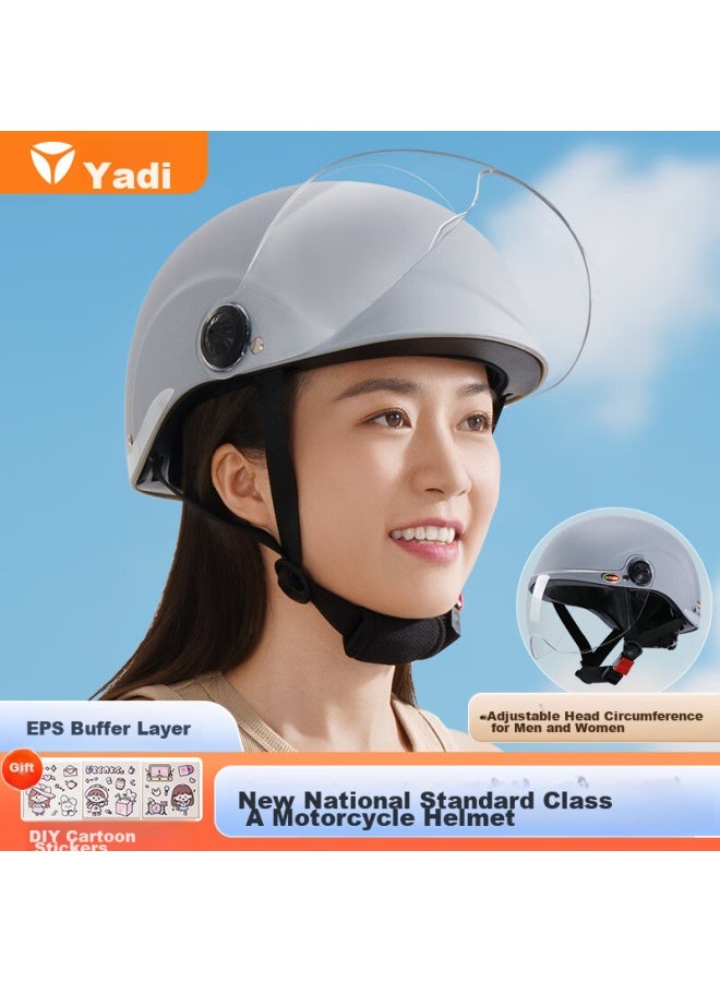 Yadea Helmet, 3c Certified, New National Standard A-class, Modern Light Q50, For Electric Bikes, Motorcycles, Bicycles, E-bikes, All-season, Uni, Lightweight - Image 1