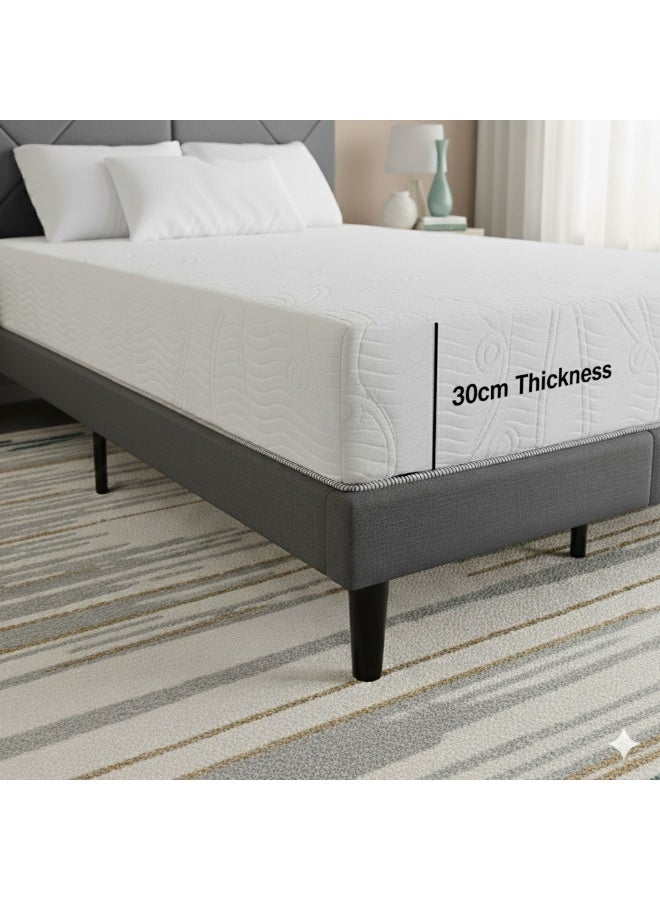 Harmony Home 12-Inch Gel Memory Foam Pocket Spring Mattress – Cooling Comfort, Medium-Firm, W180 × L200 cm (King) - Image 4