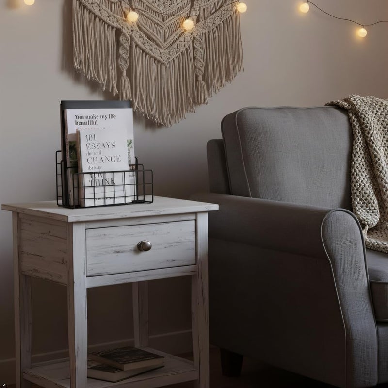 ND File Folder Organizer for Desktop,3 Section Metal Vertical magazine Stand Holder,Paper tray/Mail countertop/Record/Letter/Book Rack Sorter Holders,Desk organizers and accessories & office supplies - Image 2