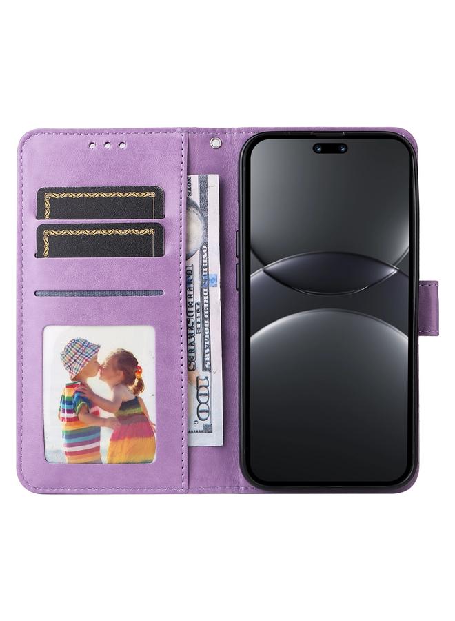 S-TOP Case For Huawei nova 13 Pro Embossed Sunflower Leather Phone Case - Image 4