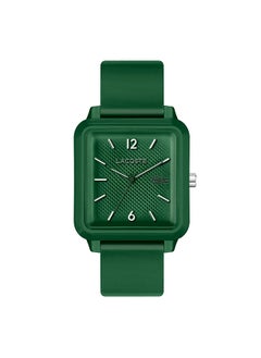 Men Analog Square Shape Silicone Wrist Watch 36 mm