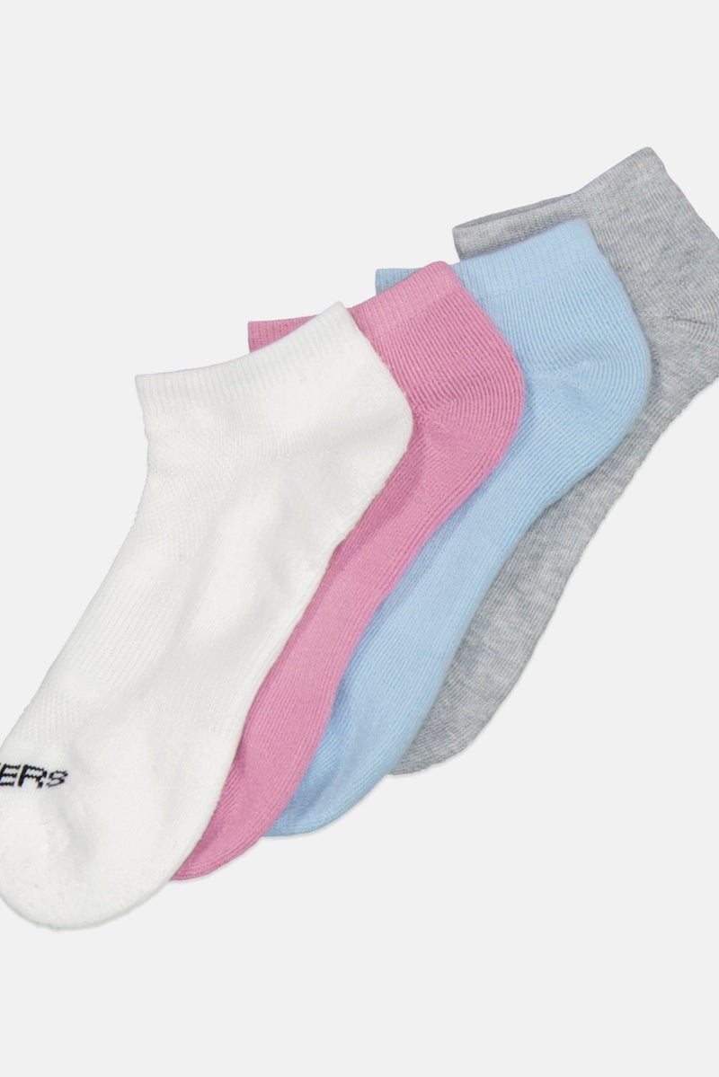 SKECHERS Women 10 Pairs Brand Logo Low Cut Socks, Multicolor - Image 2