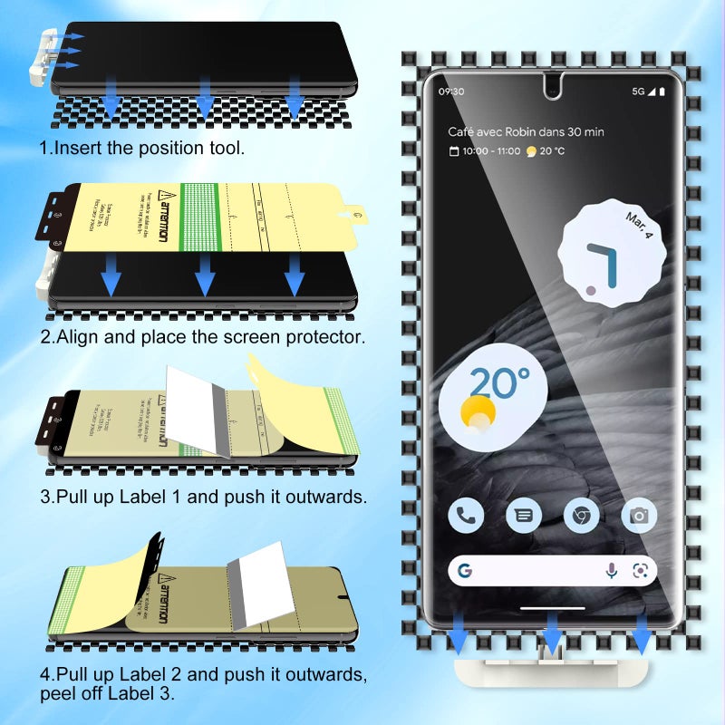 ال كي حزمة LK 3 لواقي شاشة Google Pixel 7 Pro TPU - Image 5