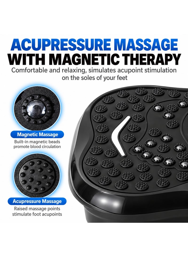 Merach Vibration Plate Exercise Machine, Whole Body Motion Vibration Platform Weight Loss & Muscle Training, LED Display, Remote Control, 330 LBS Capacity - Image 3