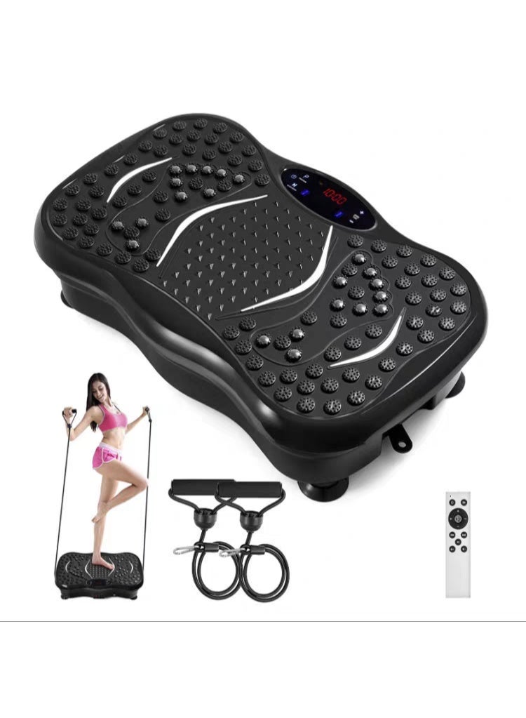 Merach Vibration Plate Exercise Machine, Whole Body Motion Vibration Platform Weight Loss & Muscle Training, LED Display, Remote Control, 330 LBS Capacity - Image 4