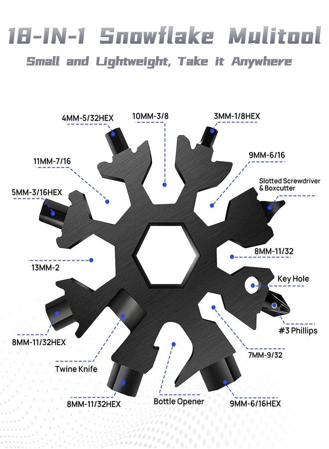 بيبوري مطرقة متعددة الاستخدامات 12 في 1 من بيبوري مع أداة ندفة الثلج، هدايا عيد الميلاد للرجال، معدات البقاء على قيد الحياة في الهواء الطلق متعددة الاستخدامات مع قفل أمان، هدايا الفيل الأبيض للرجال، الأب، الجد، الزوج - Image 3