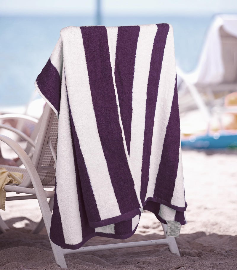 Utopia Towels Cabana Stripe Beach Towels, Plum, (30 x 60 Inches) - 100% Ring Spun Cotton Large Pool Towels, Soft and Quick Dry Swim Towels (Pack of 4) - Image 5