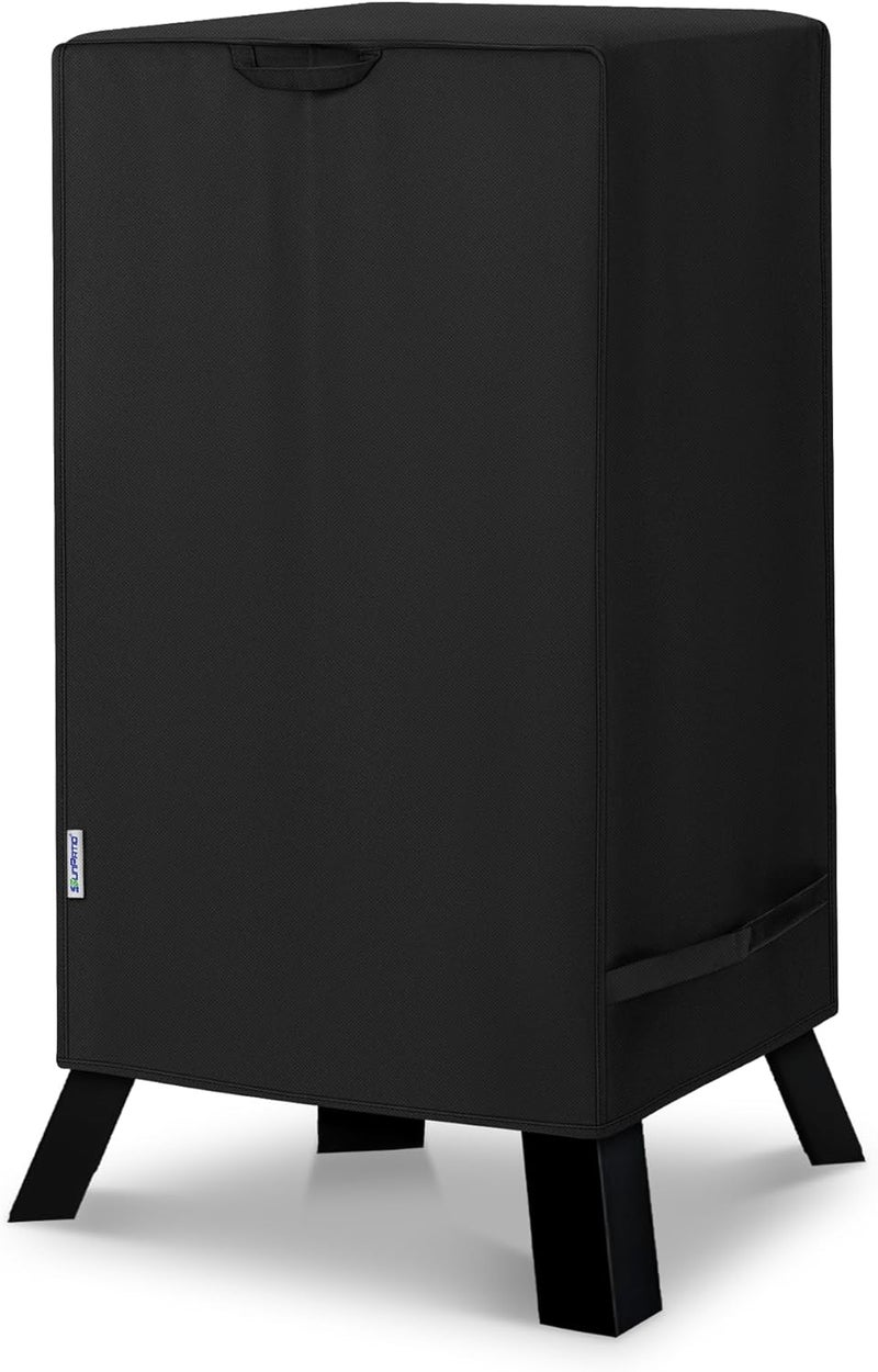 SunPatio 30 Inch Electric Smoker Cover, Heavy Duty Waterproof Square Vertical Smoker Cover, Digital Smoker BBQ Grill Cover Compatible for Masterbuilt Char-Broil Pit Boss Smoker etc, 18"W x 17"D x 33"H - Image 1