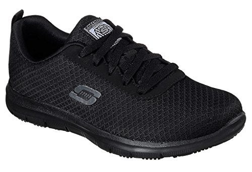 Skechers for Work Women's Ghenter Bronaugh Food Service Shoe, Black, 8 Wide US - Image 2