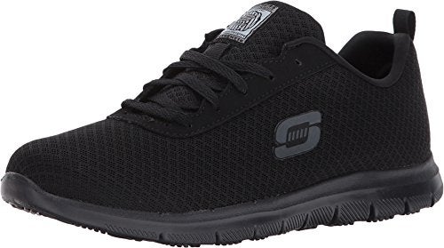 Skechers for Work Women's Ghenter Bronaugh Food Service Shoe, Black, 8 Wide US - Image 5