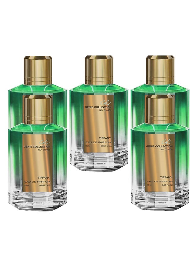 Genie Collection 5 Pieces Genie Tiffany Perfume Number 018908 For Unisex 25ml EDP - Image 1