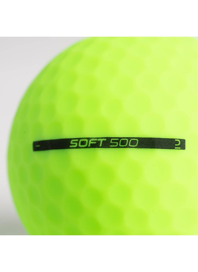 Inesis Inesis BY DECATHLON,Golf Soft Ball 500 X12 Matte Green  - Image 2