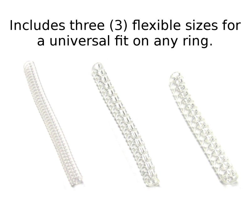 Captain O-Ring Easy Ring Adjusters - Quickly fit The size of your ring/band (3 sizes included) - Invisible Silicone Ring Sizers, Resizers for Loose Rings for Women and Men - Image 5