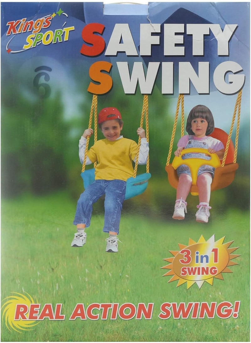KINGSPORT Plastic 3-In-1 Swing Set for Kids - Image 1