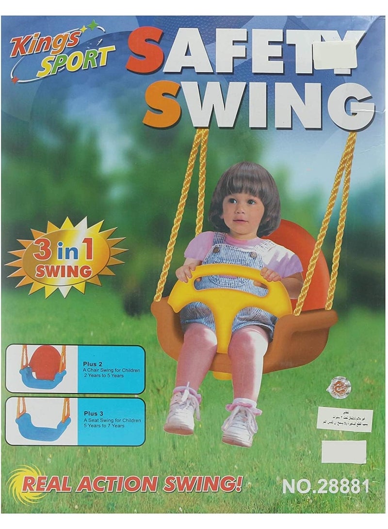 KINGSPORT Plastic 3-In-1 Swing Set for Kids - Image 3