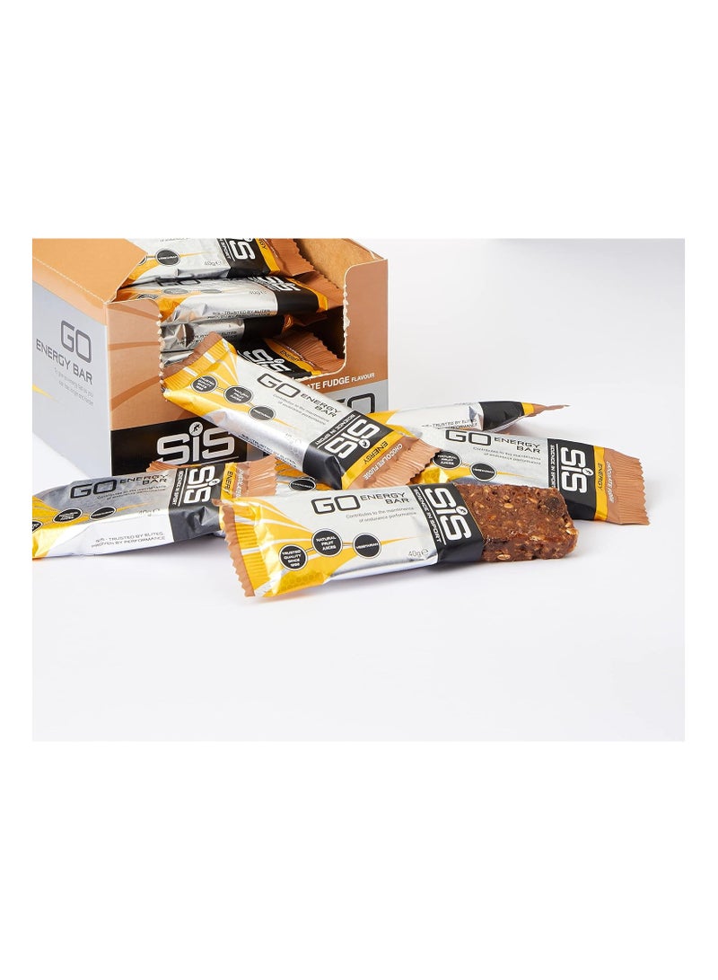 Science in Sport GO Energy Bar Chocolate Fudge, contributes to the maintenance of endurance performance - Trusted quality since 1992,Natural Flavours Vegetarian - Chocolate Fudge  - Image 2