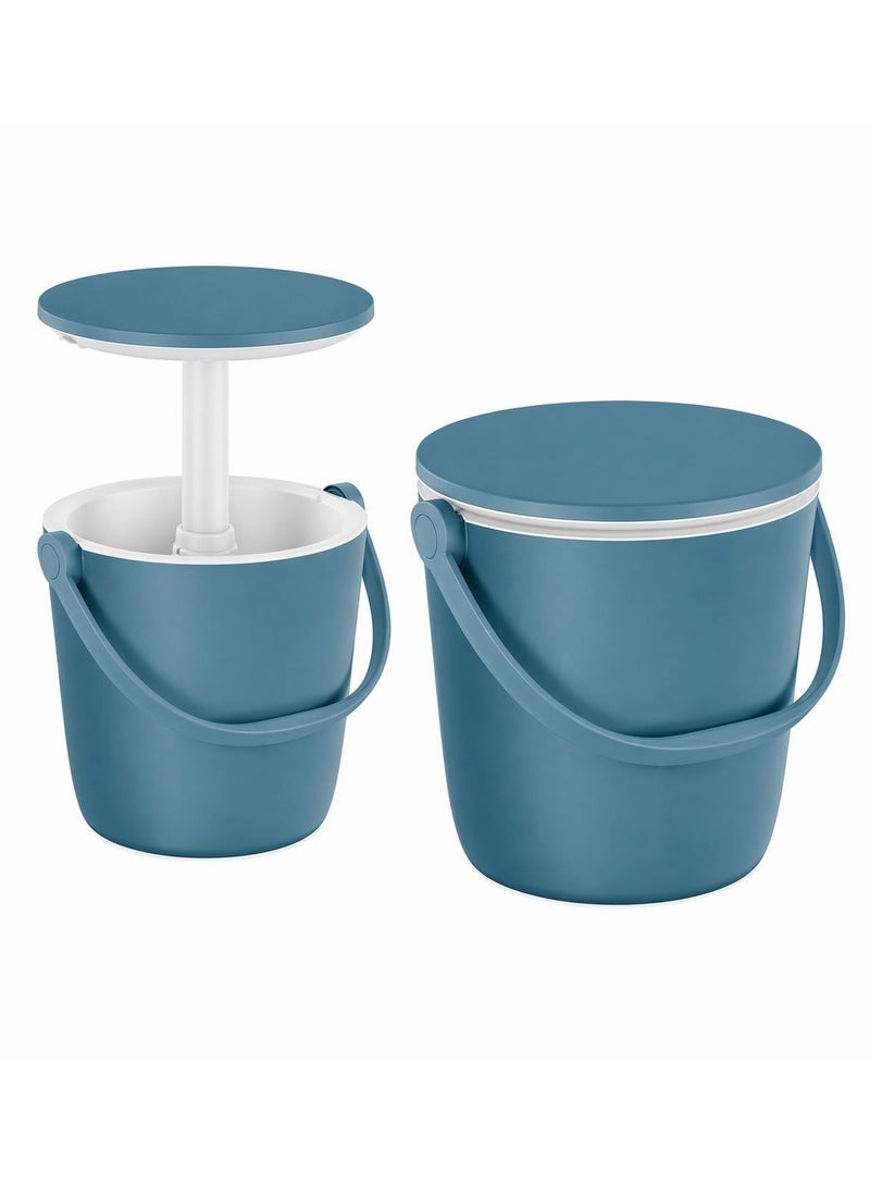 Keter Cooler GoBar Ocean Blue 2-in-1 Picnic Beverage Cooler & Weather-Resistant Serving Table – Double-Wall Outdoor Drink Cooler With Convertible Table - Image 3