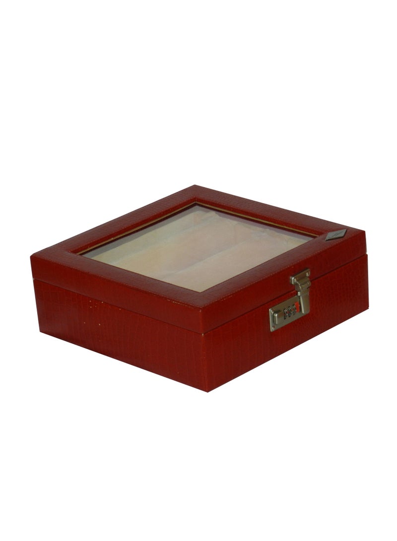 LAVERI LEATHER Laveri Genuine Leather Bracelet Jewelry Box with 3 Removable Rolls - Holder Stores Bracelets, Bangles & Watches Bangle Vanity Box REMOVABLE Vanity Box Removable Vanity Box  - Image 5