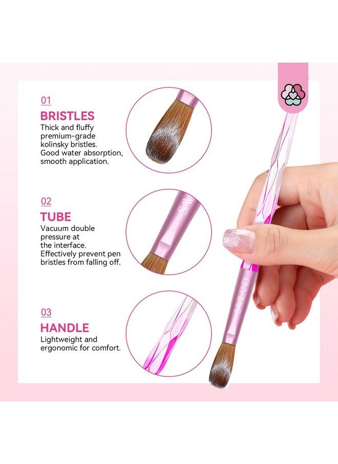 Saviland 5Pcs Acrylic Nail Brush Set - Size 4/8/10/14/16 Professional Acrylic Nail Brush For Acrylic Application Acrylic Nails Extension & Carving For Nail Salon Home Diy  - Image 4