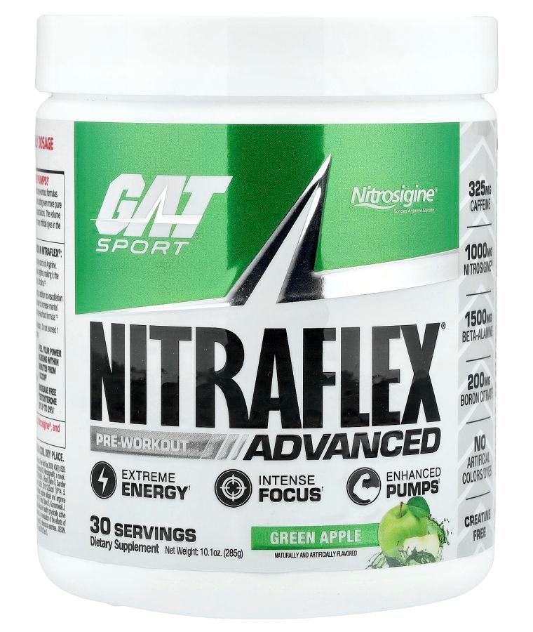 Sport NITRAFLEX® Advanced Pre-Workout Green Apple 10.1 oz (285 g)