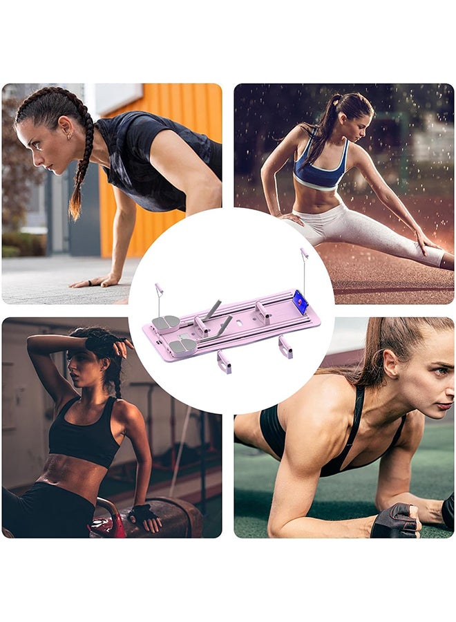Max Strength Multifunctional Portable Abdominal Workout Board Plank Trainer Pilates (Pink) - Image 2