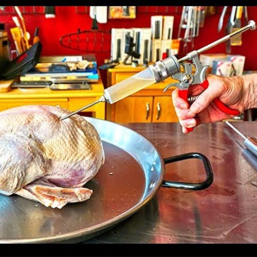 SpitJack Magnum Meat Injector. Food Flavor Injection Syringe for Smoked BBQ Marinades and Meat Seasoning. 2 Needles for Pork Butt, Beef Brisket, Turkey Breast. 50ml Capacity. Made in The USA. - Image 4
