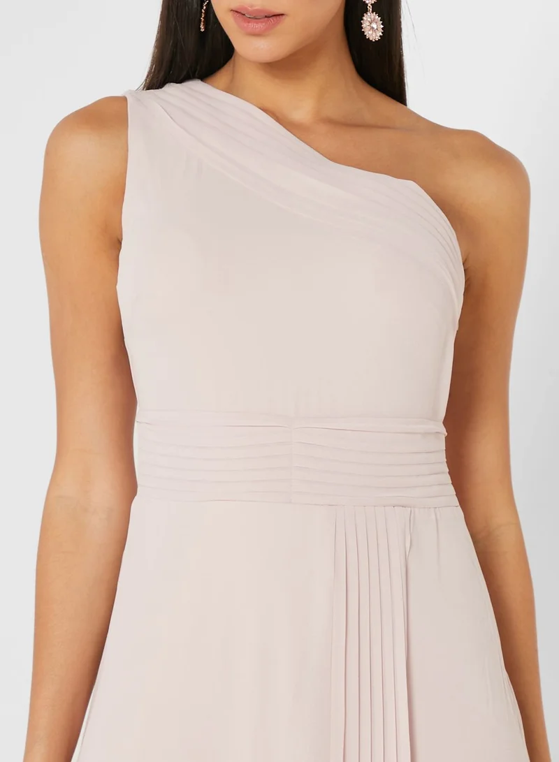 TFNC Front Split One Sleeve Dress