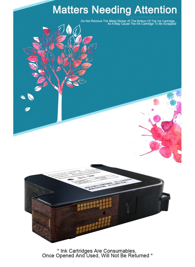 ديمين خرطوشة حبر المذيبات الأصلية سريعة الجفاف 2790K خرطوشة حبر بديلة أصلية قابلة للذوبان في الماء لطابعة نفث الحبر المحمولة MX3S/D10 (أخضر) - Image 5