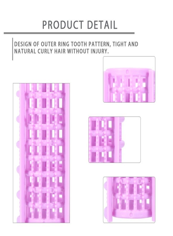 Beaupretty 20 Pcs Self Grip Plastic Hair Rollers - No Heat Curlers for Voluminous Hairstyles - Image 2