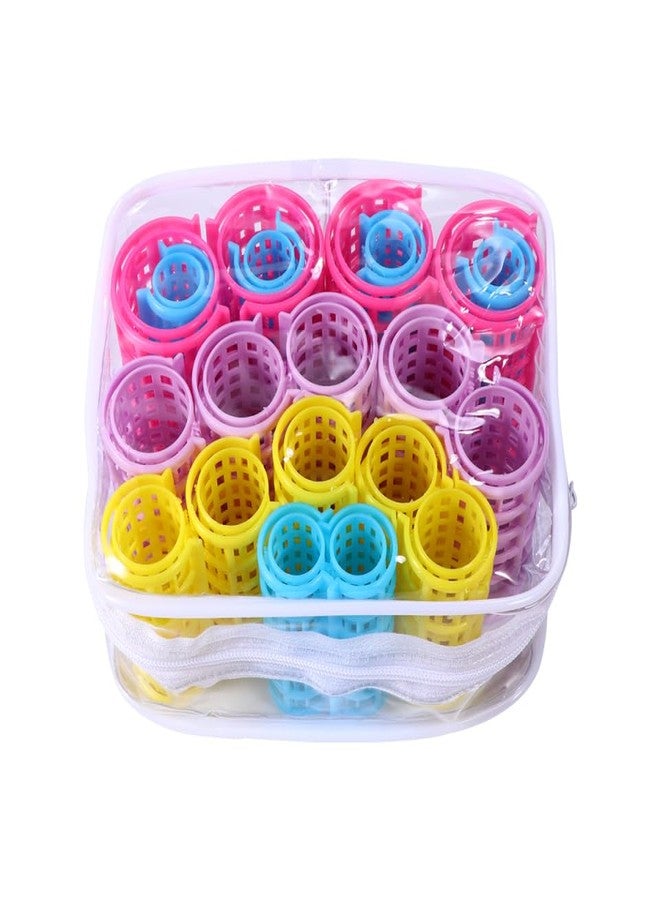 Beaupretty 20 Pcs Self Grip Plastic Hair Rollers - No Heat Curlers for Voluminous Hairstyles - Image 1