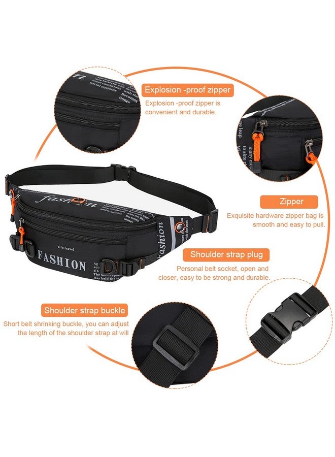 GUSTAVE® Waist Bag for Men Women, Waterproof Chest Bag Stylish Fanny Pouch Bag Sport Belt Bag for Travel Running Outdoor Sports Cycling - Image 5