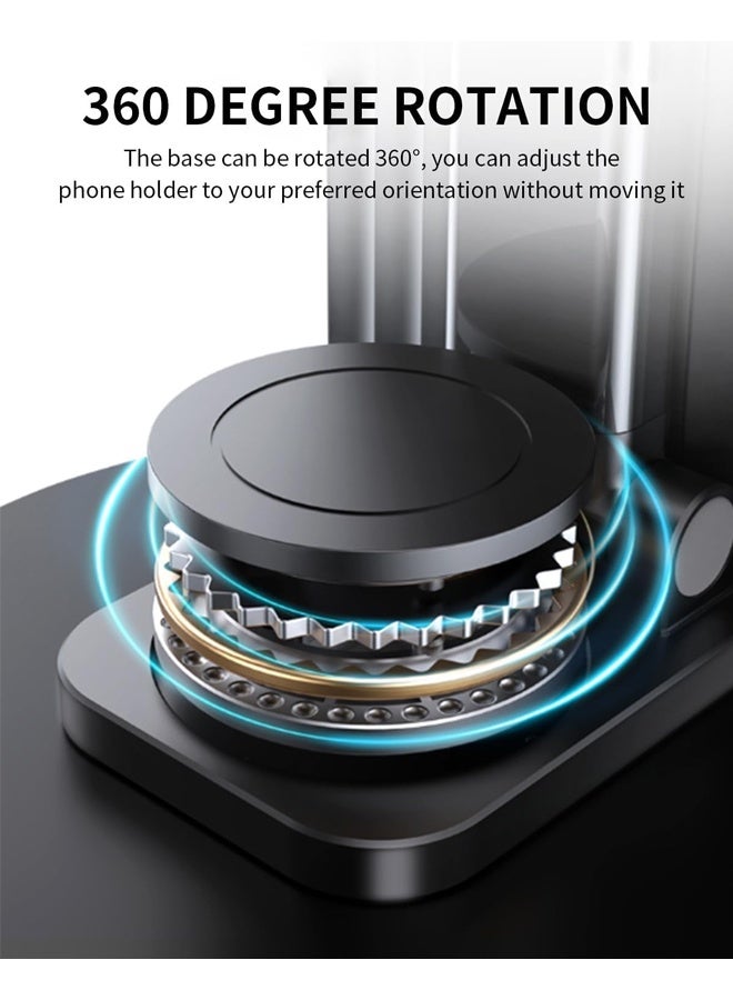 Rotatable and Foldable Phone Stand for Desk, Portable Cellphone Cradle Dock for Travel and Desktop Use - Image 3