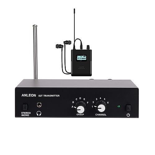 ANLEON S2 جهاز مراقبة لاسلكي شخصي داخل الأذن IEM 570590 لعارضي الطبول وعازفي البيانو وعازفي الجيتار والمغنين وجوقات الأوركسترا