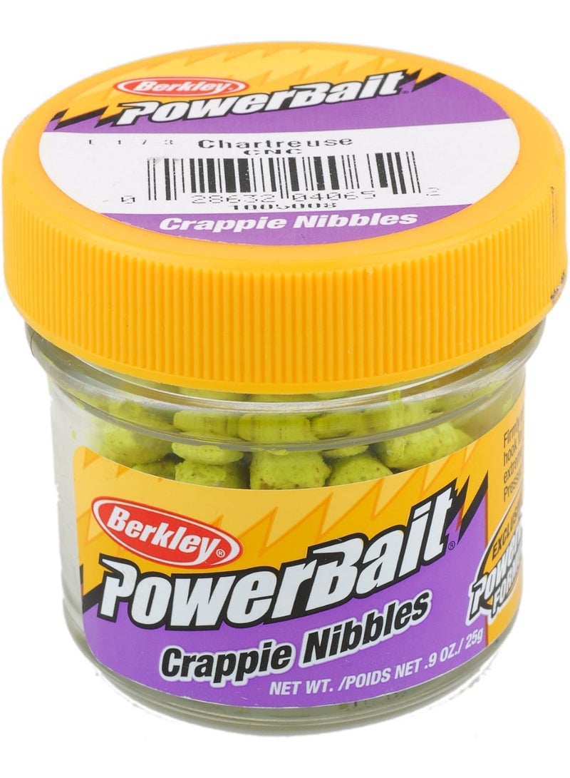 Berkley Berkley PowerBait Crappie Nibbles Dough Fishing Bait  Color: Chartreuse