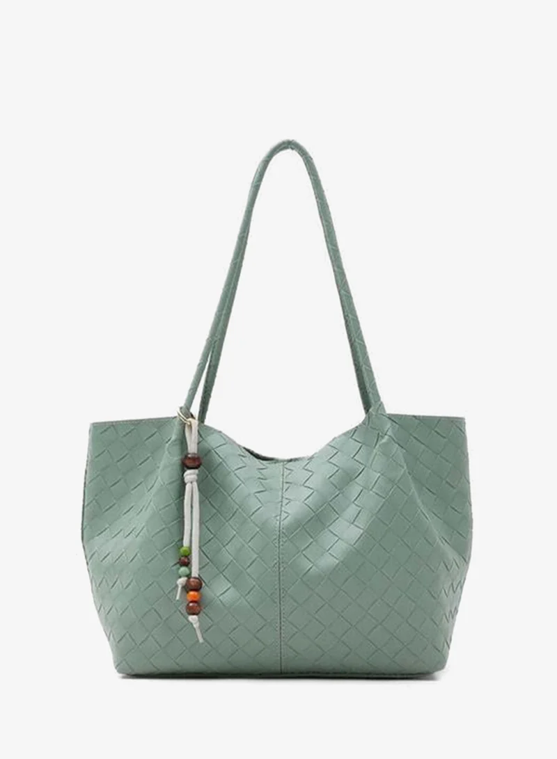 Miura Charm Detailed Knitted Shoulder Mint.