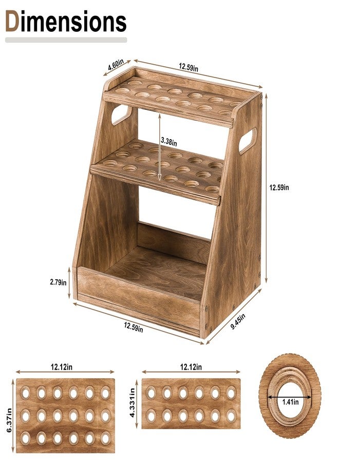 HAITRAL 3-Tier Wooden Egg Holder, Retractable Egg Holder Countertop With Basket, Farmhouse Egg Rack With handle Can Hold 70 Fresh Chicken Egg, Duck Egg, Suitable for Home Kitchen - Image 2