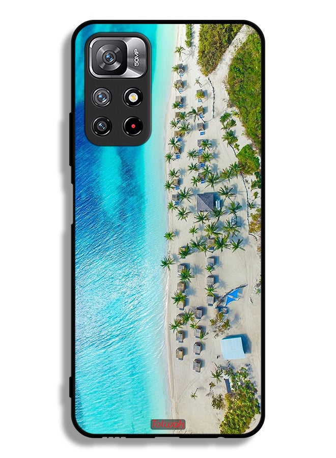 Tolwak Xiaomi Redmi Note 11 4G Protective Case Cover Beach - Image 2