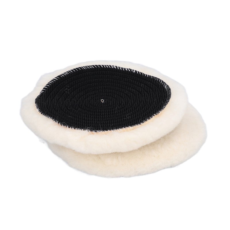 2Pcs Wool Polishing Pads Natural Universal Auto Buffing Pad Car Body Polisher Discs 125mm - Image 5