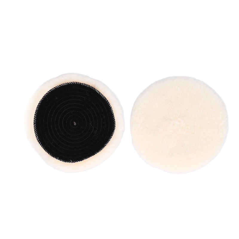 2Pcs Wool Polishing Pads Natural Universal Auto Buffing Pad Car Body Polisher Discs 125mm - Image 3