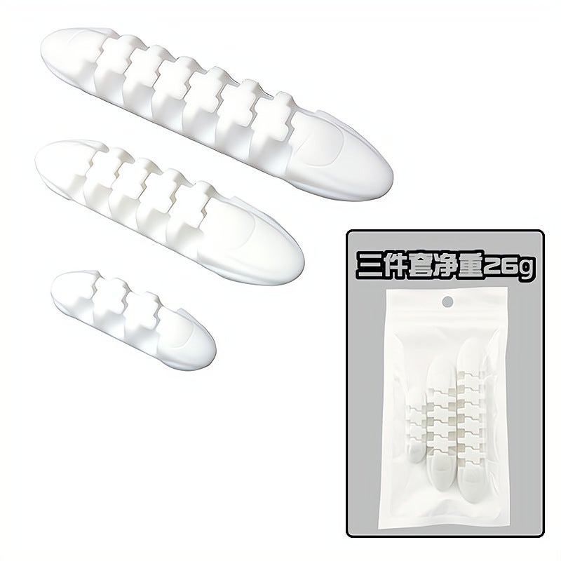 Creative New Seamless Self-Adhesive Desktop Cable Mouse Clip Wire Winder Data Cable Fixer - Image 1