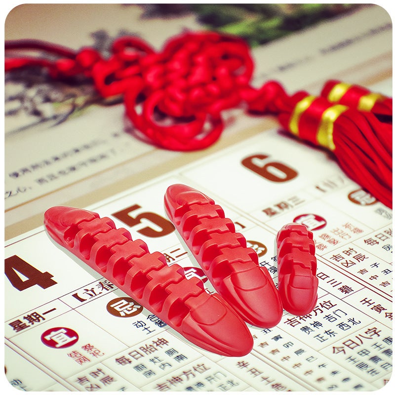 Creative New Seamless Self-Adhesive Desktop Cable Mouse Clip Wire Winder Data Cable Fixer - Image 3