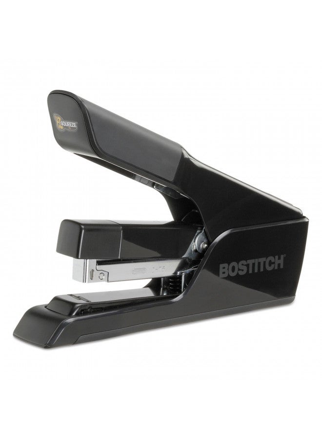 Bostitch Office EZ Squeeze 75 Sheet Flat Clinch Stapler, Reduced Effort, Black (B875)
