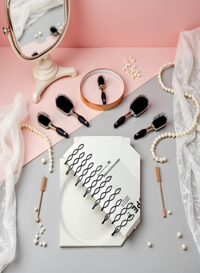 Tnyvm 12Pcs Black Vintage Hair Pins Mini Bobby Pins Fashion BB Clip Invisible Bangs Clip Small Bobby Pins for Women and Girls Decorative Wedding Hair Pins Hair Accessories - Image 4