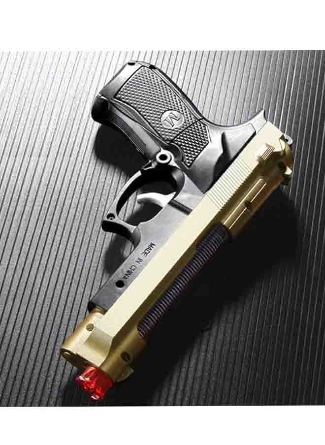MJ - M9 Pistol Replica Toy Gun with Sounds Lights & Vibration Battery - Image 1
