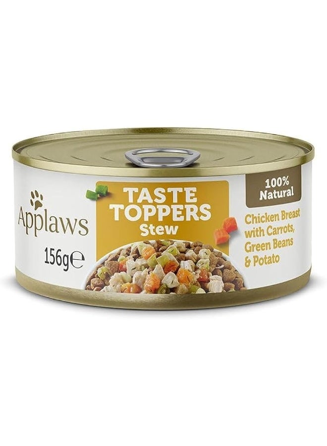 Applaws Topper in Stew Chicken with Veg Dog Tin - Image 1